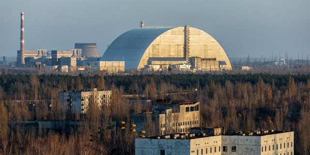 Kernkraftwerk Tschernobyl im Jahr 2019 gesehen. 