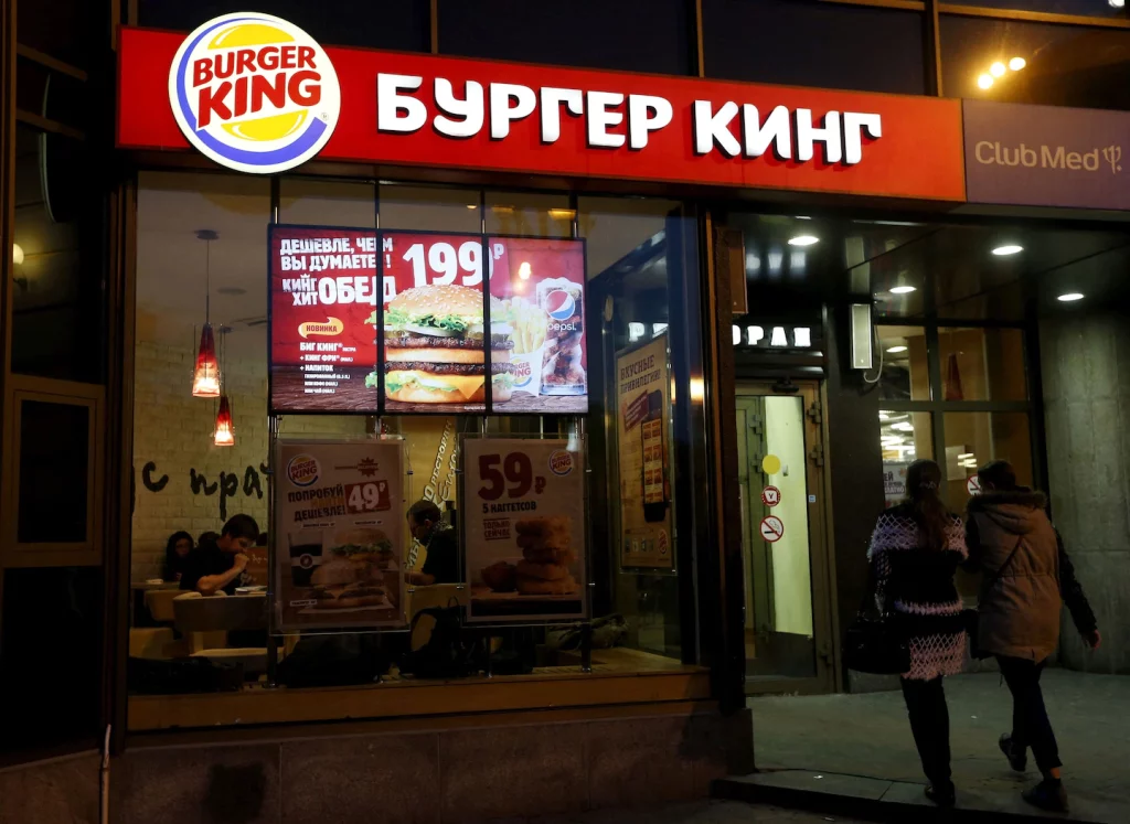 Burger King sagt, das russische Unternehmen habe sich geweigert, Hunderte von Restaurants zu schließen