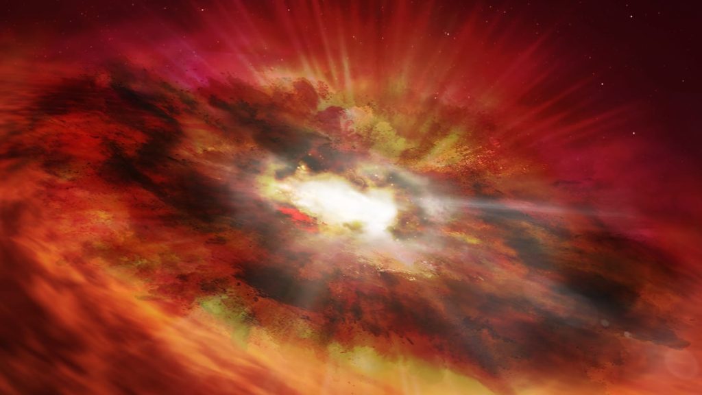 Das Hubble-Weltraumteleskop entdeckt ein supermassives Schwarzes Vorläuferloch GNz7q, das sich in Sichtweite versteckt