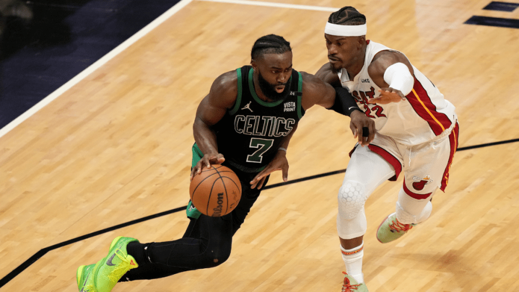 Celtics-Heat-Score, Fast Food: Jaylen Brown und Jason Tatum gewinnen in Spiel 5 in Boston nach der Halbzeit