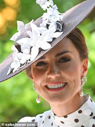 Heute trug Kate Dianas Diamant- und Perlenohrringe in Royal Ascot