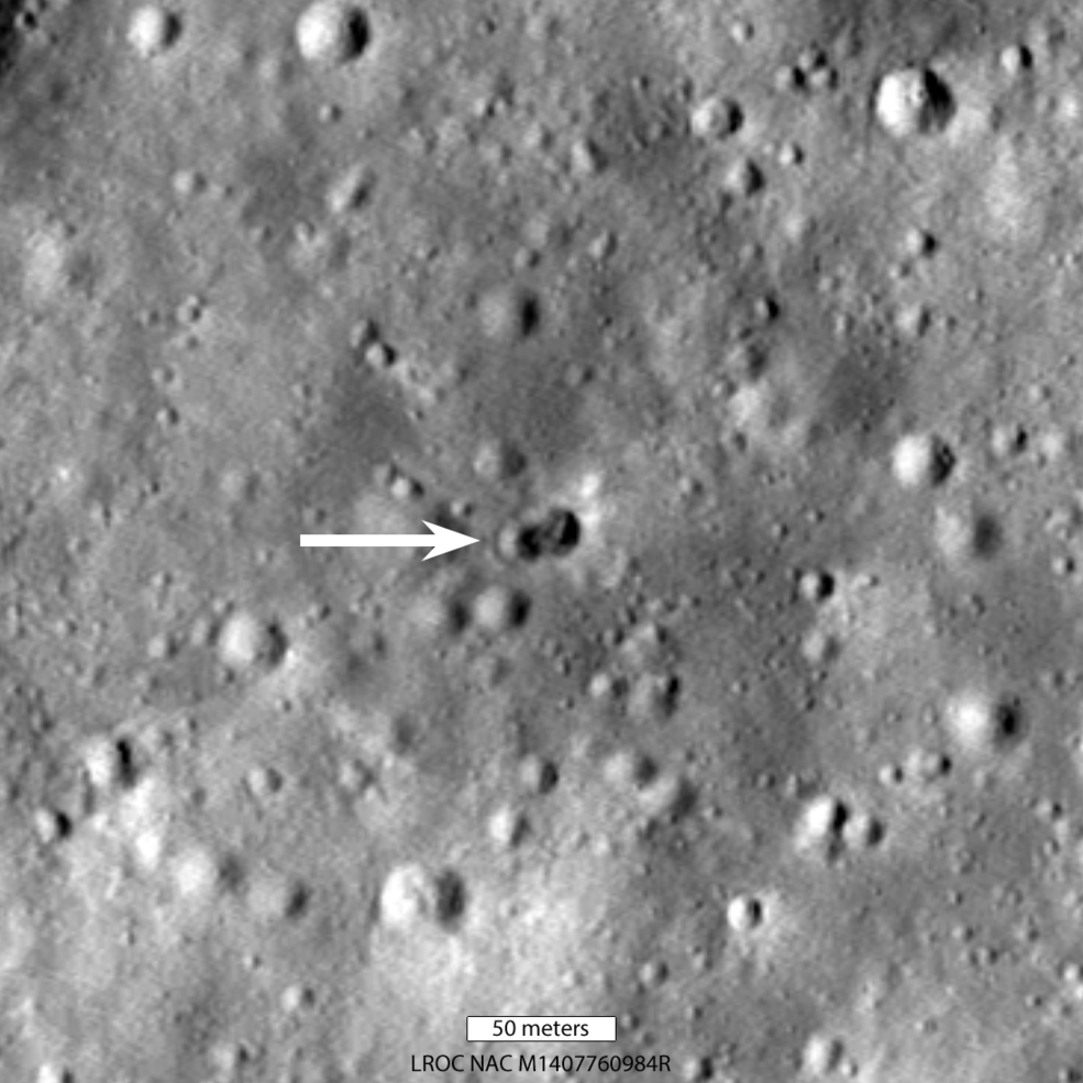 Die NASA sagte, dass die mysteriöse Rakete hinter zwei Kratern mit dem Mond kollidierte