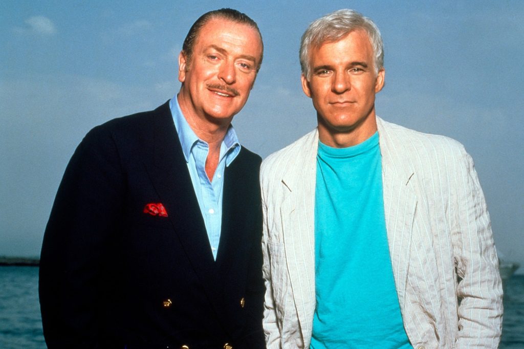 Steve Martin (rechts) und Michael Caine (links) in der Komödie von 1988 "Dreckskerle Bastarde."
