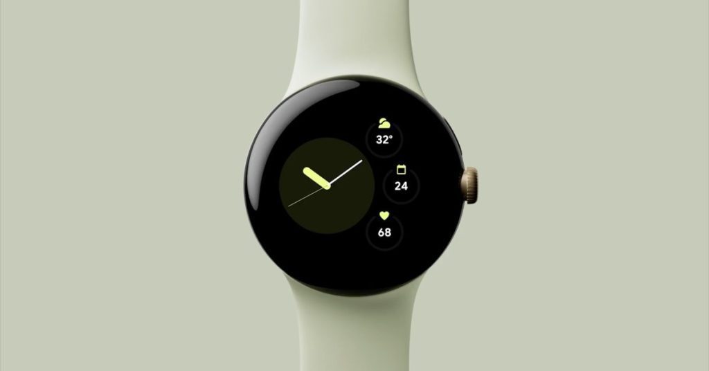 Einzelhandelsverpackung der Google Pixel Watch bestätigt Fitbit-Lecks