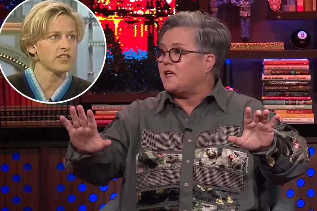 Rosie O'Donnell sagt, sie sei über den Kommentar von Ellen DeGeneres nicht hinausgekommen