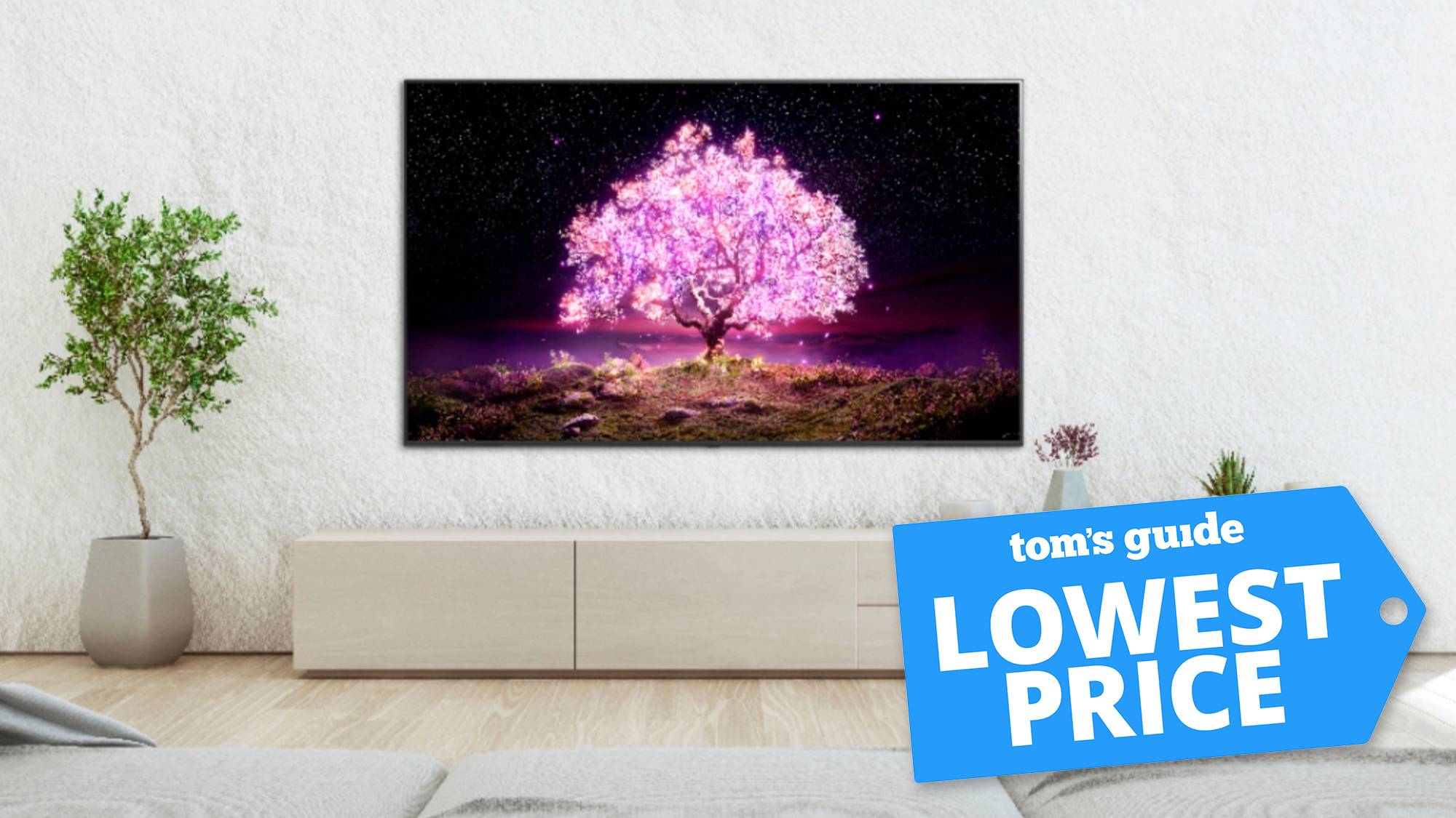 LG C1 OLED-Fernseher mit Tom's Guide Deal Mark