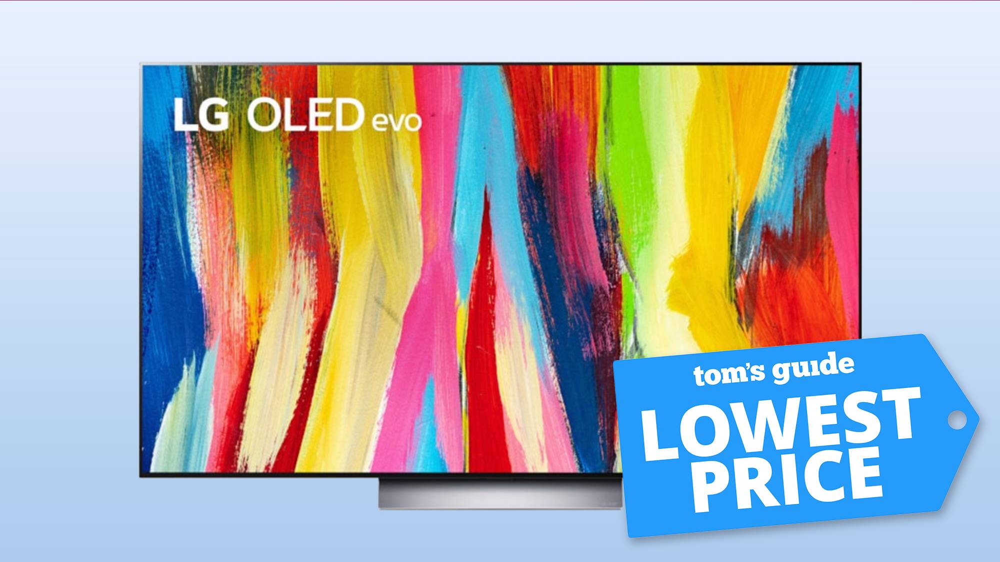 LG C2 OLED-Fernseher mit Tom's Guide Deal Mark