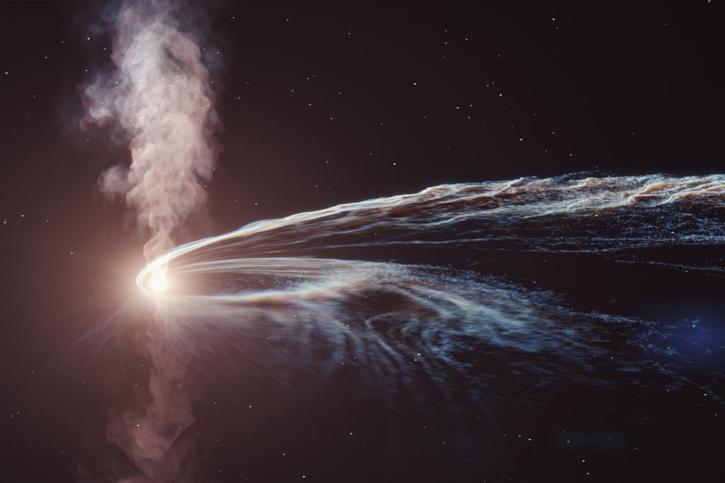 Ein Schwarzes Loch "rülpst" Sterne, nachdem es jahrelang gefressen hat
