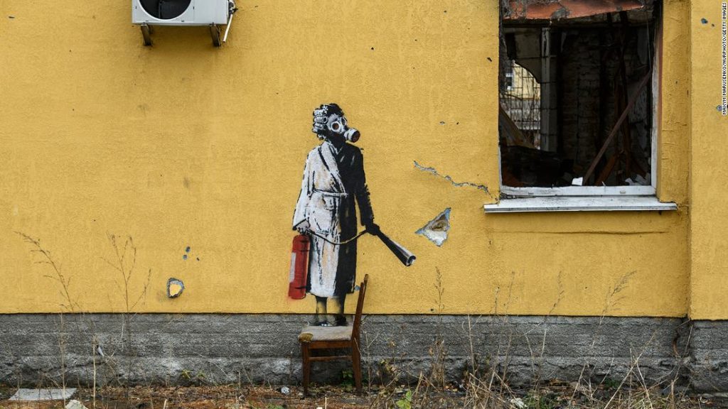Banksy bestätigt sieben neue Wandmalereien in der Ukraine