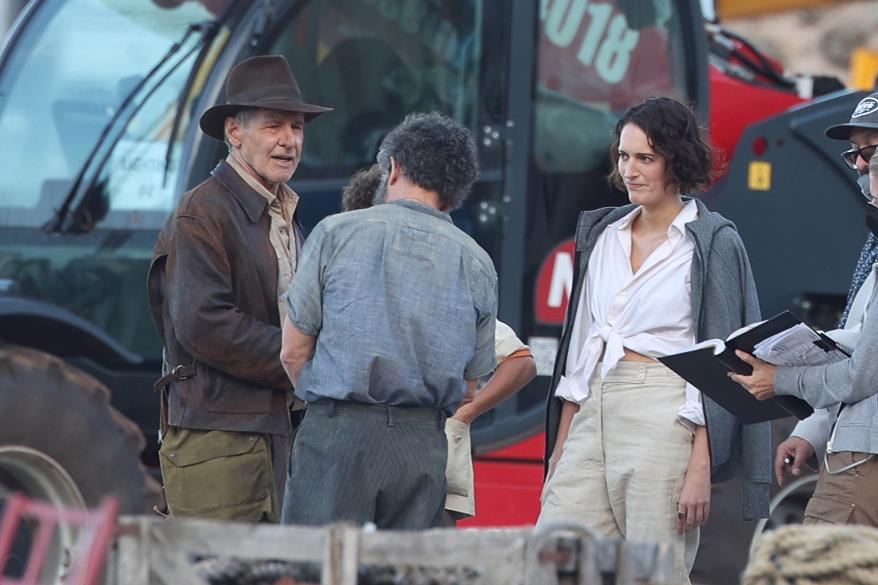 Harrison Ford, Antonio Banderas und Phoebe Waller-Bridge waren am Set zu sehen "Indiana Jones 5" In Sizilien am 18. Oktober 2021