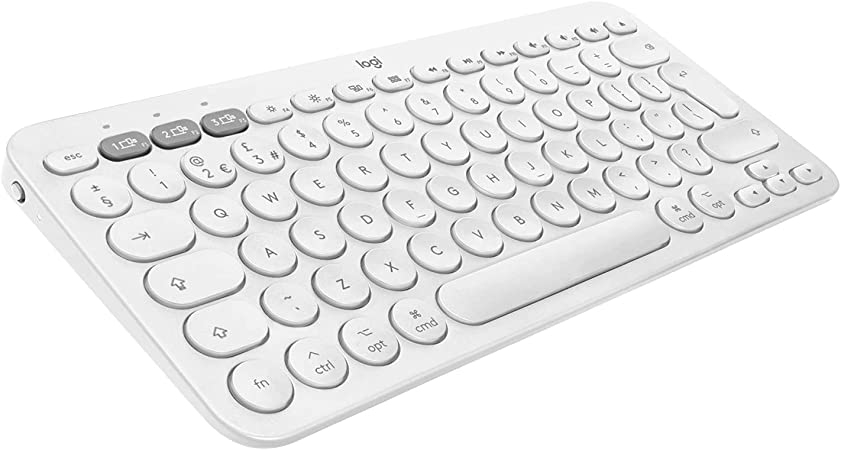 Weiße Tastatur von Logitech für Mac