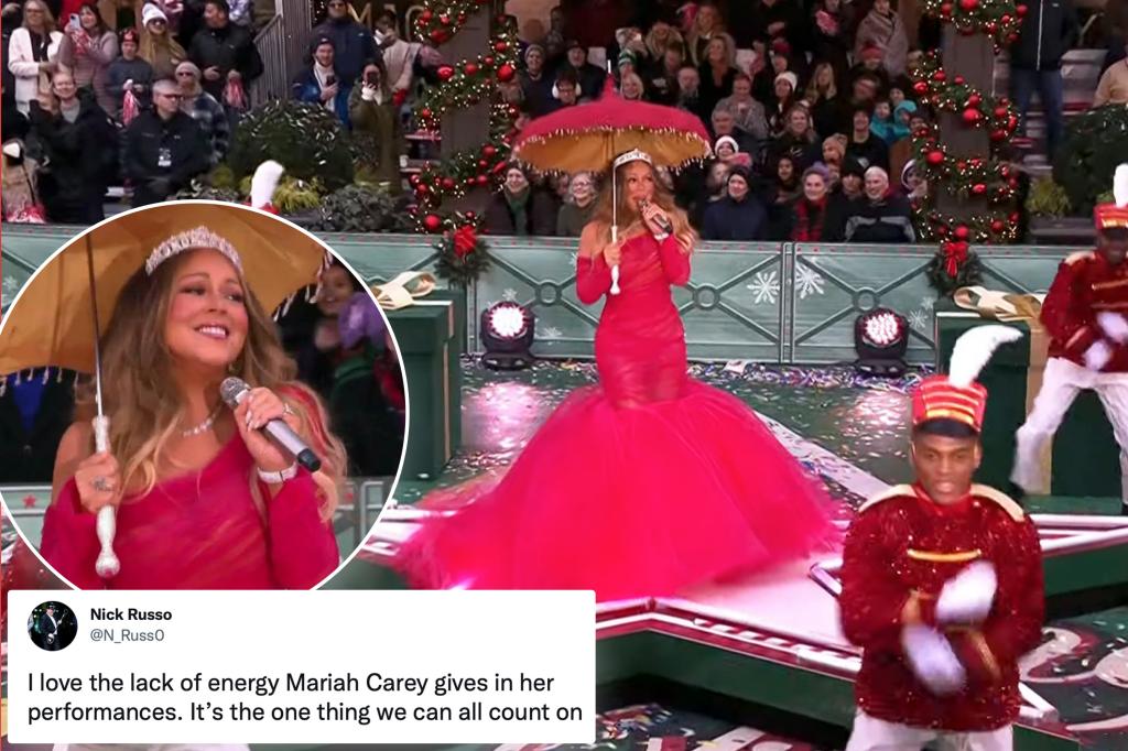 Mariah Carey tritt bei Macy's Parade auf – und die Reaktion im Internet ist urkomisch