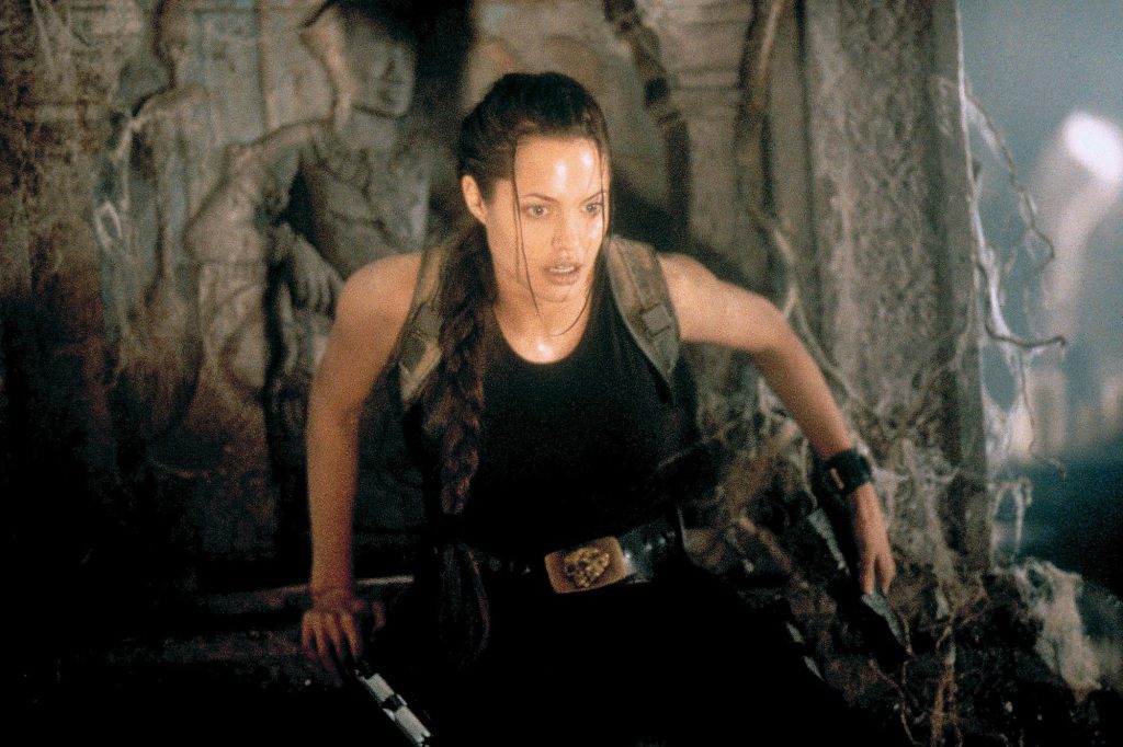 Angelina Jolie als Lara Croft in "Grab-Fahrer" (2001).